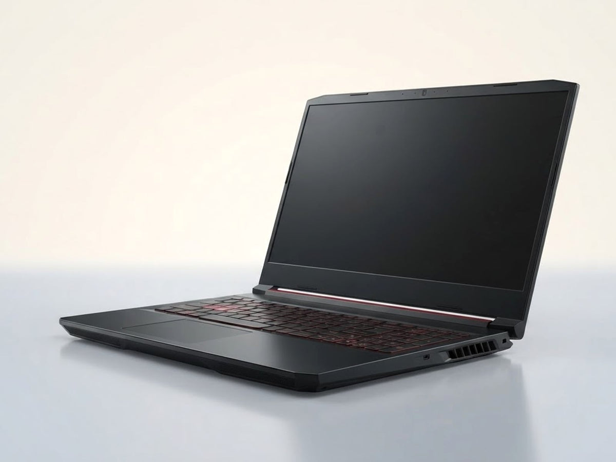 Portátil gamer Asus FA506N, fondo de vitrina
