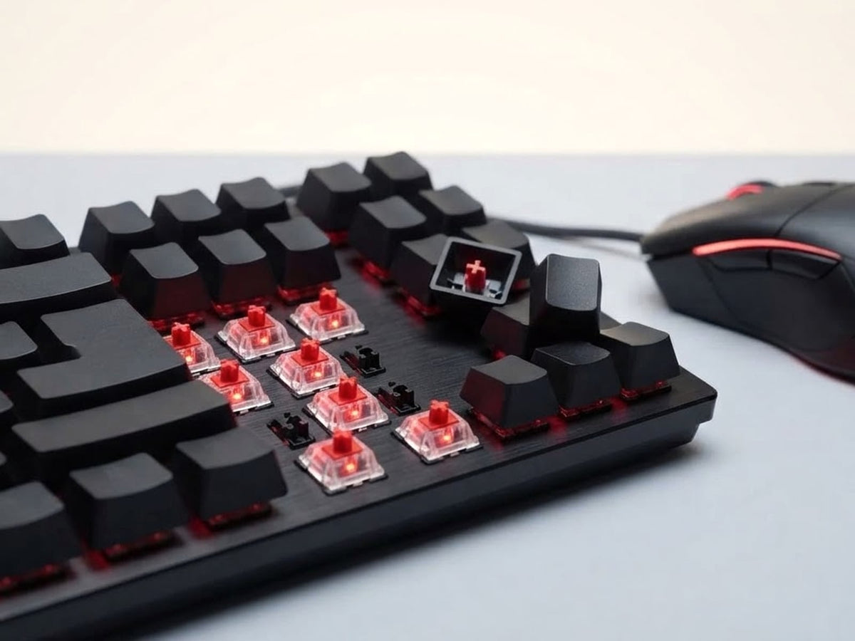 Combo teclado y mouse gamer RGB, vista 4