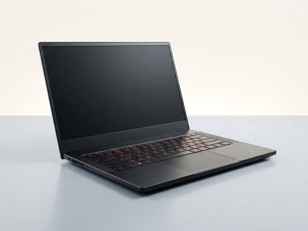 Portátil gamer MSI Core i5 RTX 3050, fondo de vitrina