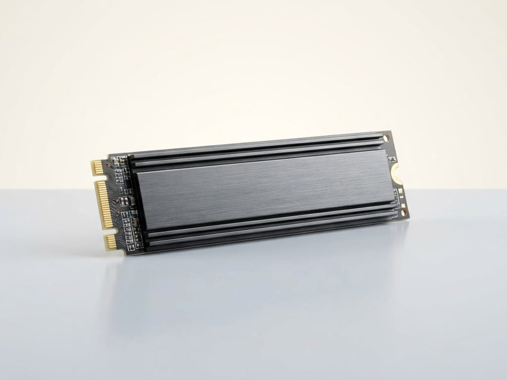 SSD NVMe M.2 de 1TB con disipador, fondo de vitrina