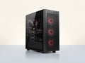Torre gaming Power Group Ryzen 5 5500X3D, fondo de vitrina